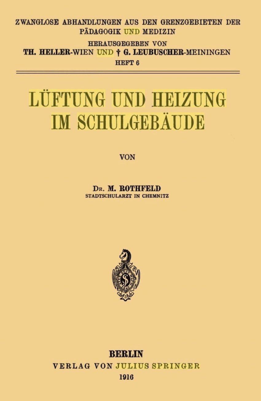 Luftung und Heizung im Schulgebaude