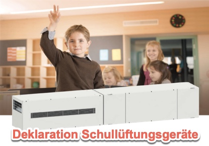 Deklaration Schullüftungsgeräte