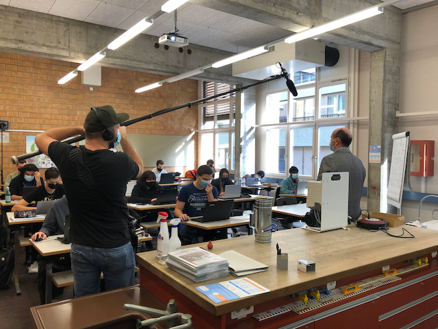 SRF Aufnahmen im Klassenraum