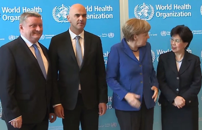 Foto mit Merkel und Berset